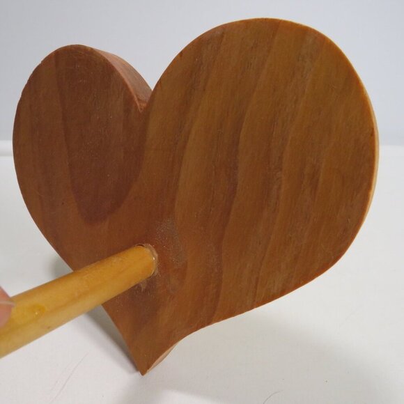 Heart Vintage Solid Wooden Hook Wall Hanger Kids Wooden unfinished - Picture 3 of 8